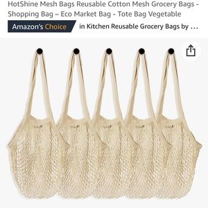 NWT Mesh Grocery Store Bag Reusable 4 pack